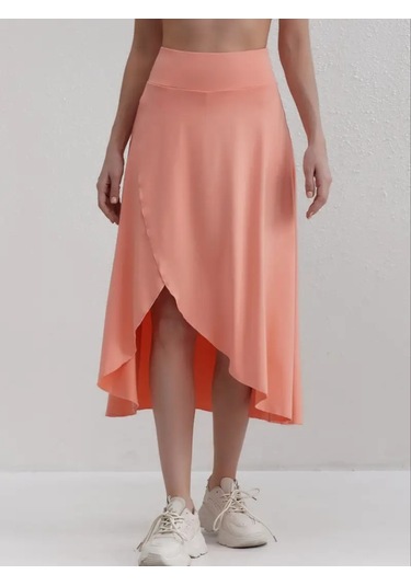 Kadın Cep Detay Taytlı Sandy Etek Pembe