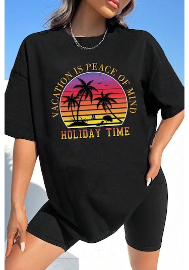 Flood Of Style Unisex Tshirt Siyah