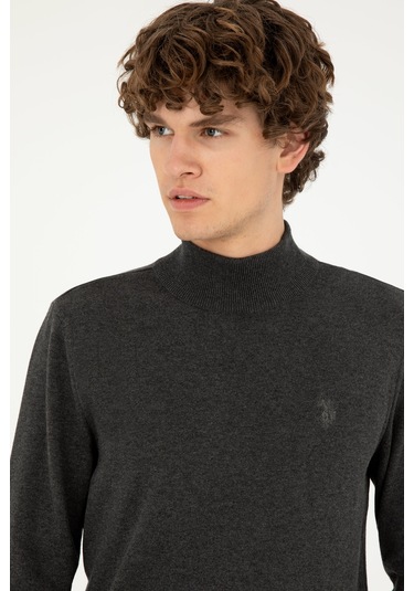 U.s. Polo Assn. Erkek Antrasit Melanj Kazak /triko 50293499-vr081 Antrasit Melanj