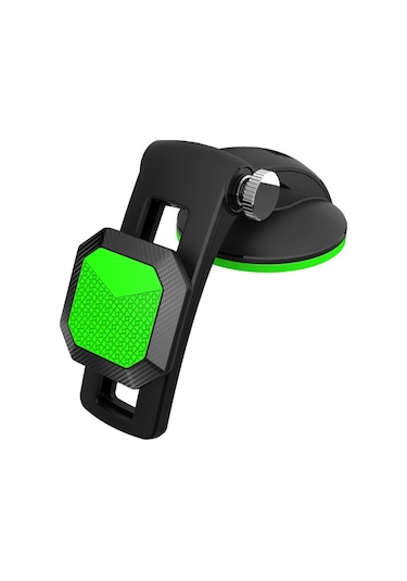 Sones Çok Fonksiyonlu Araba Merkezi Konsol Pano Vantuz Manyetik Telefon Tutucu Yeşil