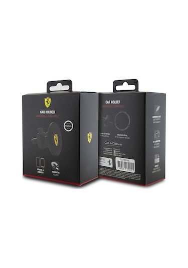 Ferrari Lisanslı Havalandırma Tasarım Magnetik Araç İçi Telefon Tutucu