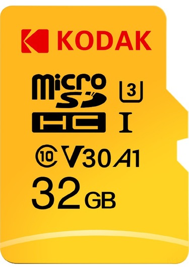 Qingmipy Kodak 32gb Microsd Hafıza Kartı U3 V30 A1 100mb/s Okuma Hızı 4k Hd Video Kaydı Desteği Sınıf 10