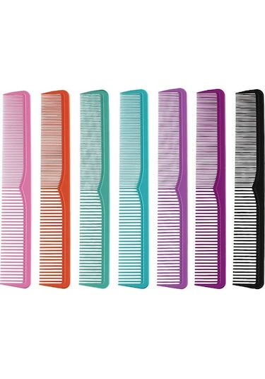 Profesyonel Saç Kesme Tarağı Anti-statik Düz Kafa Kesici Ince Diş Tarak Saç Kesimi Fırçası Salon Araçları Berber Saç Aksesuarları