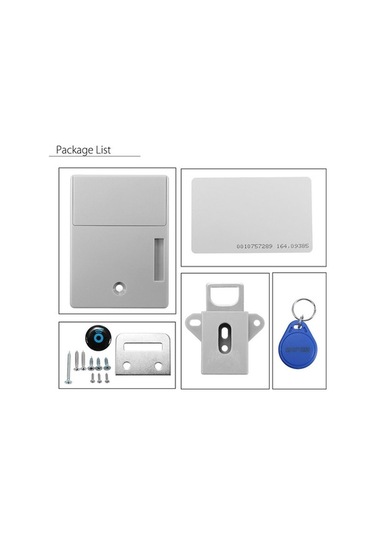 Moly Akıllı Gizli Kilit: Çekmece Dolap İçin Tespitli, Deliksiz, Elektronik Kilit - Beyaz, Aa Pil Dahil Değil , Mavi Kartlı Diğer