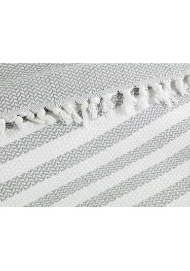 Madame Coco Sheryl Çift Kişilik Yatak Örtüsü 1kyoks0172çift Kişilik-beyaz/gri Beyaz Gri