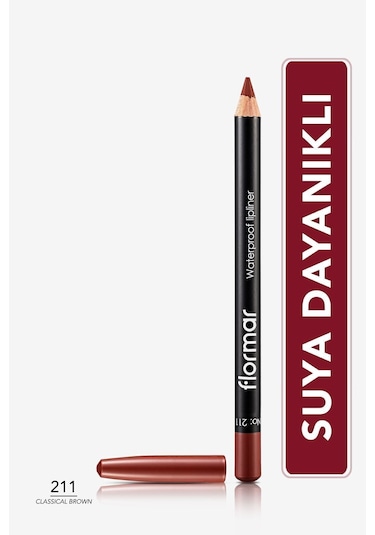 Flormar Dudak Kalemi - Waterproof Lipliner 211 Classical Brown 8690604111114