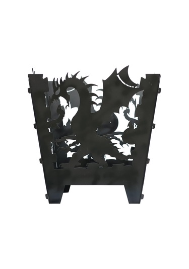 Dragon Açık Hava Bahçe Şöminesi Siyah