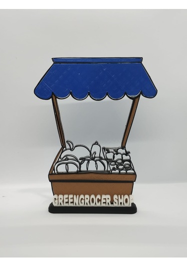 Manav Dükkanı Dekoru Meyve Ve Sebze Pazarları, Bakkallar Ve