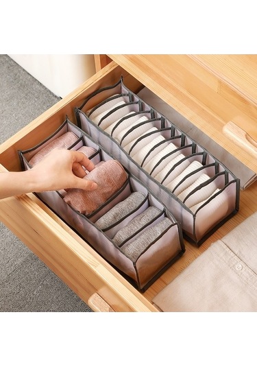 Tongxida 3'ü 1 Arada Çekmeceli İç Çamaşırı Kutusu, Bej Renk, Ev İçin Saklama Diğer