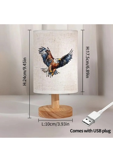 Willowhaven 24x10 Modern Yatak Başı Lambası - Zarif Kartal Tasarımı, Usb Güçlü, Oturma Odası Yatak Odası İçin Füme