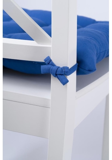 Altınpamuk Lüx Pofidik Sandalye Minderi Özel 9 Dikişli Bağcıklı 42x42cm 001