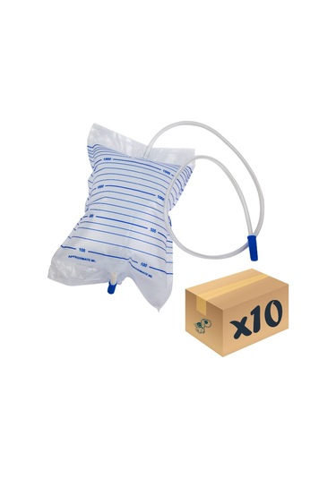 Brp İdrar Torbası Düz Musluklu 2000ml 10 Adet