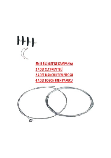 Xlc Bisiklet Fren Teli & Pipo & Pabuç Seti Takım