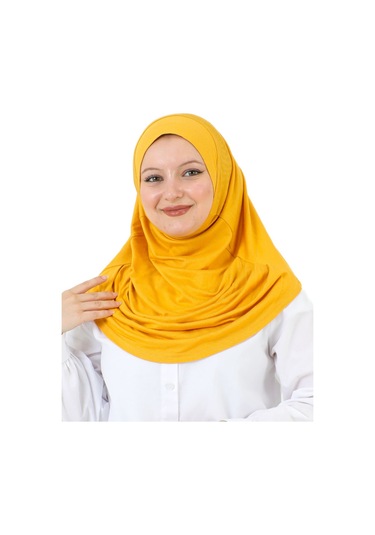 Hazır Giyim Türban Yumuşak Başörtü Şal - Sarı SArı