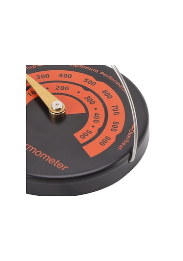 Yuvarlak İşaretçi Soba Termometresi Şömine Bimetalik Termometre