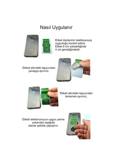 Adige Çerkes Bayrak Telefon Tablet Etiketi