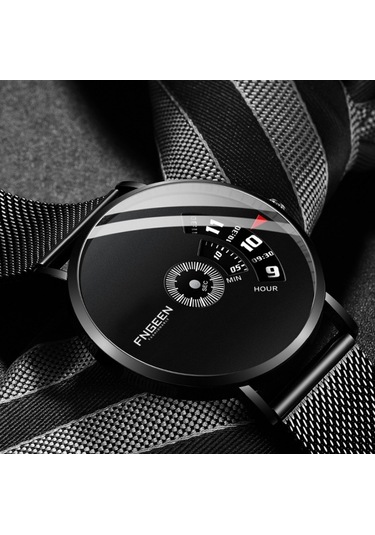 Sones Bınbond Lokomotif Konsept Çelik Kemerli Saat Erkek Canlı Siyah Teknoloji Saati Beyaz Çelik Beyaz Yüz