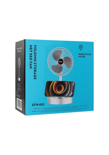 Everest Efn-605 Masaüstü Şarj Edilebilir Beyaz 800mah Usb Fan 1 Adet