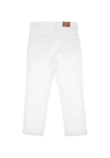 U.s. Polo Assn. Erkek Çocuk Beyaz Pantolon Jean 50304256-dn0015 Whıte