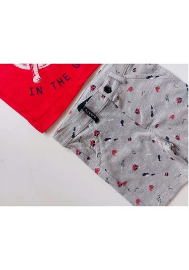 Zeyland Mininio Kırmızı Erkek Bebek Alt Üst İkili Takım 91m1fsa05 Kırmızı