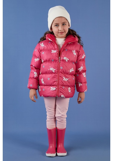 Lela Ekstra Dolgulu Içi Yumuşak Polarlı Kapüşonlu Şişme Kız Çocuk Mont 5763001 Fuşya