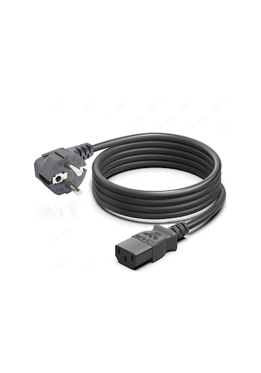 C13 Bakır Power Kablo - Elektrik Güç Kablosu - 3*1.5mm² - 1.8 mt