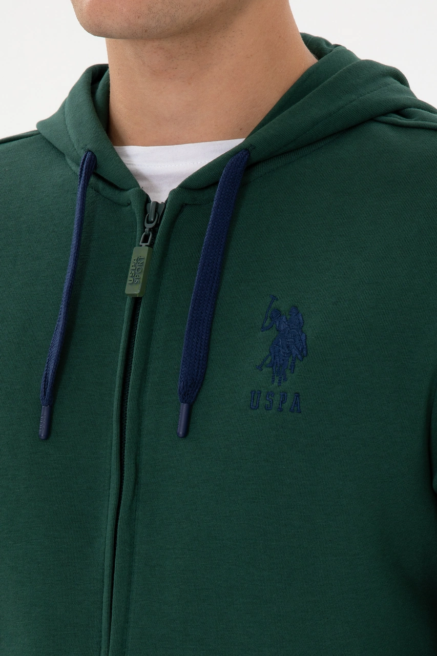 U.s. Polo Assn. Erkek Koyu Yeşil Hırka Örme 50307765-vr079 Koyu Yesıl
