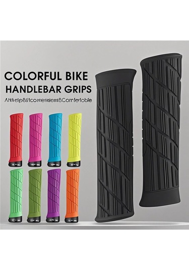 Xiyyadms Mountain Bisiklet Anti Kayma El Tuttuğu, Dayanıklı Silikon-gümüş Alüminyum, Sert Tutuş Ve Sönümleme Özelliği, Sarı 1 Çift