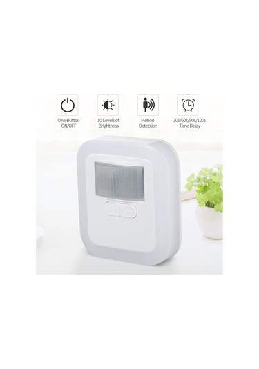 Youmex Led Hareket Sensörlü Soket Gece Lambası - Parlaklık Ve Süre Ayarlanabilir, Ev Kullanıma Uygun, Ac110-240v, Küçük Avrupa Standartı