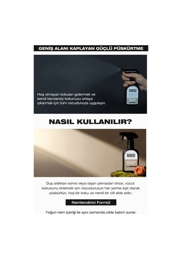 Dashu Solution Perfume Deo Body Spray Deep Woody