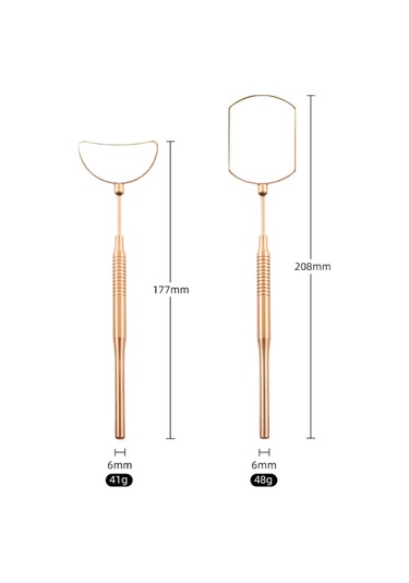 Sones Paslanmaz Çelik Döner Uzatma Kirpik İnceleme Aynası, Stil: Kare Pembe