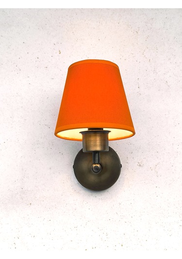 Shimmer Duvar Apliği Eskitme Gold Turuncu Başlıklı Turuncu