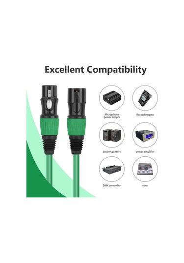 Mufunye Xlr Kabloları 4'lü Paket Mikrofon Kablosu 3ft Xlr Erkekten Dişi Mikrofon Kablosu Tak Ve Çalıştır 3-p