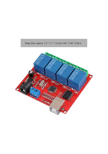 Vkemall 12v 4 Yollu Usb Kontrollü Röle Modülü - Stabil Bağlantı, İki Yollu Giriş, Askeri Seviye Pcb