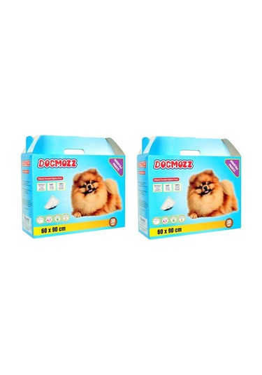 Dogmozz Premium Yapışkan Bantlı Köpek Tuvalet Çiş Eğitim Pedi 2 x 30'lu 60 x 90 CM