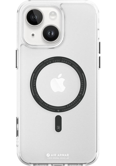 Rock Space İphone Uyumlu 15 Kılıf Magsafe Inshare Serisi Buzlu Şeffaf