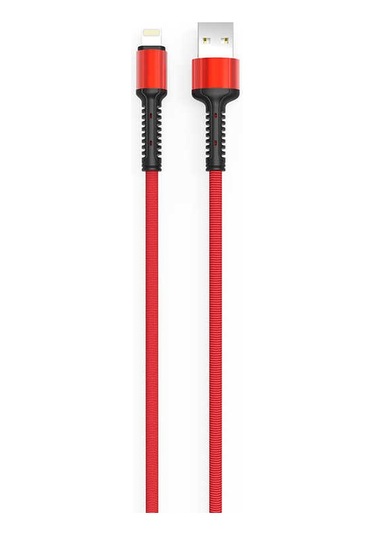 Ekılıf - Lightning Usb Kablo Ls65 - Kırmızı - T9277 Kırmızı