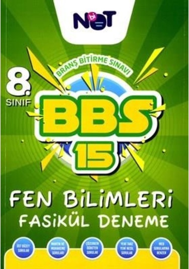 8. Sınıf Fen Bilimleri 15 Deneme Fasikül BBS - BİNOT Yayınları