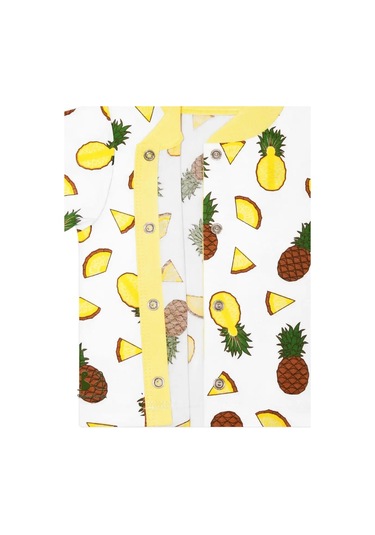 Fabrika Bambuk Düğmeli Üstler 44722641 Beyaz