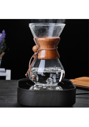 Ranyeek 600ml Cam Filtre Kahve Döküm Potu, Paslanmaz Çelik Filtre, Ahşap Kollü, Kağıt Gereksiz, Isıya Dayanıklı, Ev Ve Ofis İçin Diğer