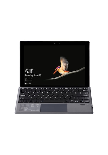 Lemestar Slim Bluetooth Klavye - Surface Pro 3/4/5/6 İçin 12.2 İnç Ultra İnce Tasarım