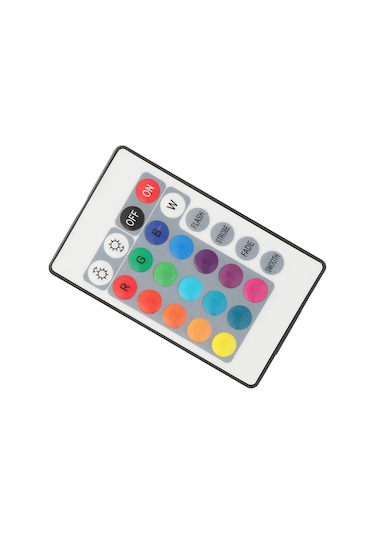 Springsun 5v Usb Rgb Led Işık Şeridi Kontrolcü, 24 Tuşlu Infrared Kumanda, Parlaklık Ayarlaması Ve Dinamik Efektler, 0.5m Kablolu, 150mah Batarya Diğer