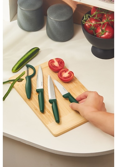 Dr. Inox 4 Parça Bıçak Seti Yeşil