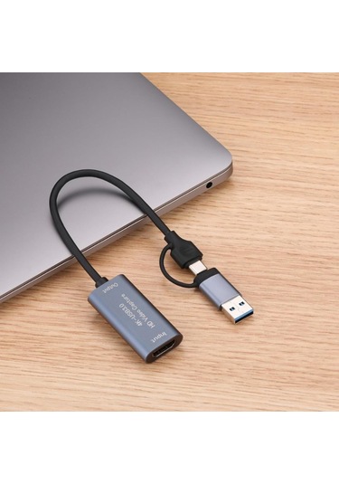 2 İnç 1 2k 50fps Usb3.0 Tip C Hdmıcompatible Video Çeker Kart Telefon Oyunu Web Yayını Kursu Video Kurulu