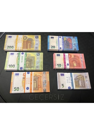 Aykar 600 Adet Euro Geçersiz Düğün Film Dizi Paraları