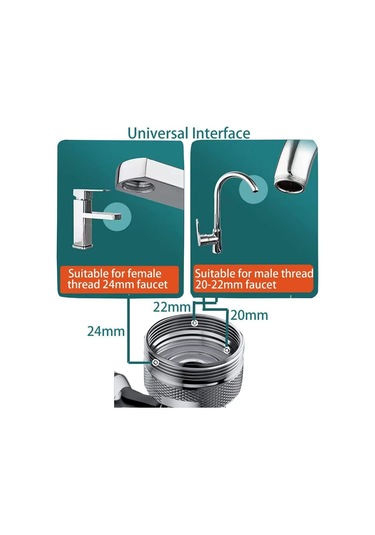 Mekanik Kol Evrensel Musluk Dönebilir Ve Kaldırabilir Su Çıkış Uzatma Musluğu Bubbler Evrensel Bağlantı Sıçrama Geçirmez