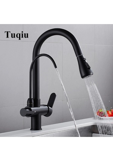 Tuqiu Mutfak Eviye Bataryası Dual Flow Su Arıtma Çıkışlı