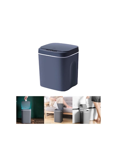 Suntek Magideal Akıllı Otomatik Çöp Kovası Sensör Atık Gri-12l-gri