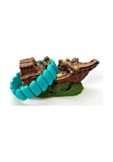 Turkuaz / Firuze Bileklik - Doğaltaş Unisex Bileklik Turkuaz