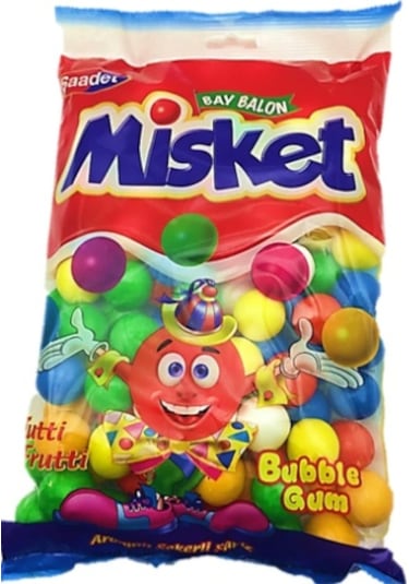 Saadet Misket Tutti Frutti Sakız Dökme 6 x 1 KG